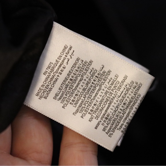 BGBGeneration Black Hooded Puffer Coat with Down Size S - Picture 8 of 9